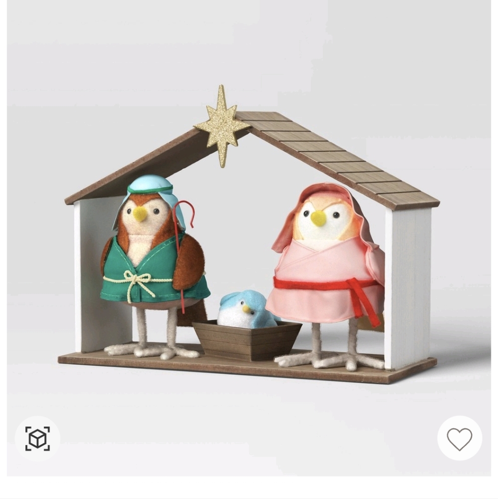 Target Wondershop 2023 Featherly Friends Bird Nativity Scene NWT in Box